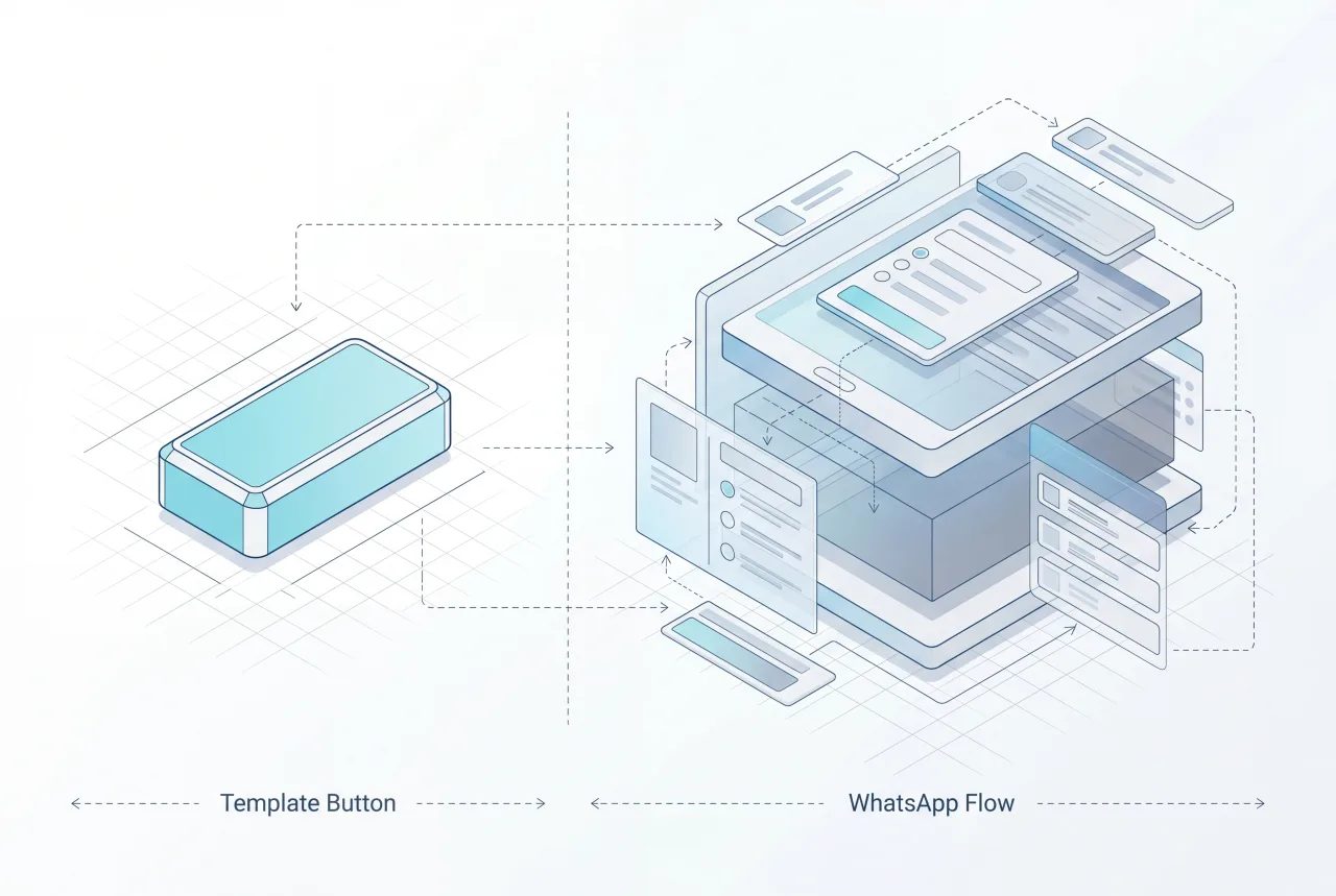 Featured image for WhatsApp Flow vs Template Buttons: Engineering Cost and Performance
